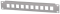 INTELLINET 10-Port Patchpanel unbestückt 10 1 HE grau