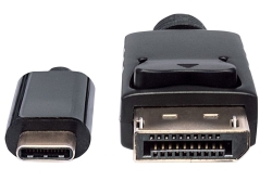 MANHATTAN USB Typ C auf DisplayPort-Adapterkabel 1m schwarz