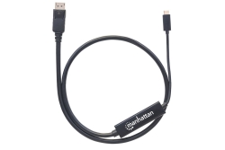 MANHATTAN USB Typ C auf DisplayPort-Adapterkabel 1m schwarz