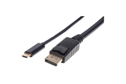 MANHATTAN USB Typ C auf DisplayPort-Adapterkabel 2m schwarz
