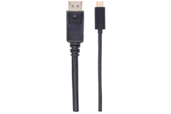 MANHATTAN USB Typ C auf DisplayPort-Adapterkabel 2m schwarz
