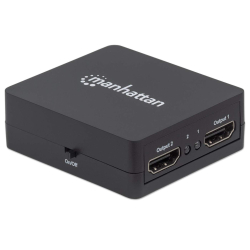 MANHATTAN 1080p 2-Port HDMI-Splitter Strom über USB schwarz
