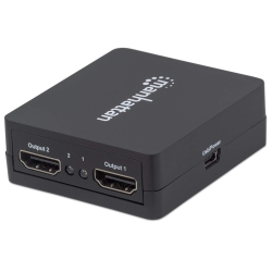 MANHATTAN 1080p 2-Port HDMI-Splitter Strom über USB schwarz