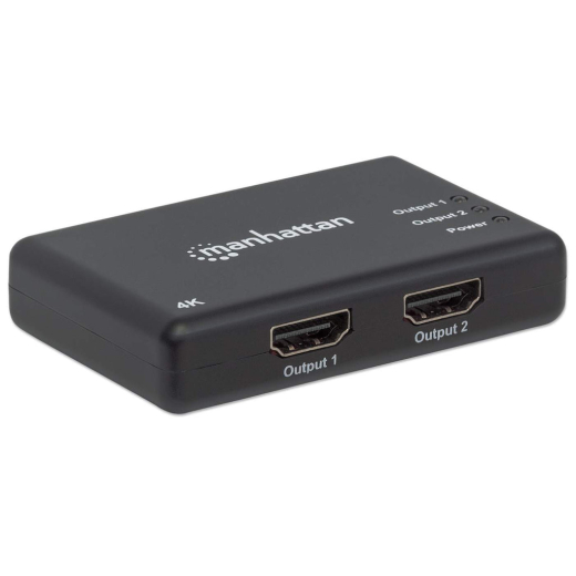 MANHATTAN 4K 2-Port HDMI-Splitter 4K@30Hz Netzteil schwarz
