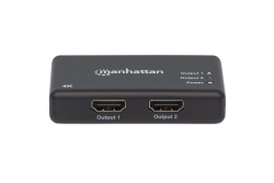 MANHATTAN 4K 2-Port HDMI-Splitter 4K@30Hz Netzteil schwarz