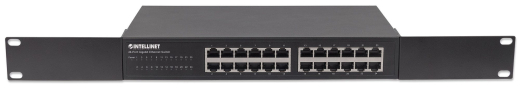 INTELLINET 24-Port Gigabit Switch Desktop & 19Rackmount Met