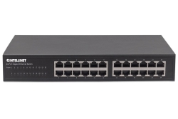 INTELLINET 24-Port Gigabit Switch Desktop & 19Rackmount Met