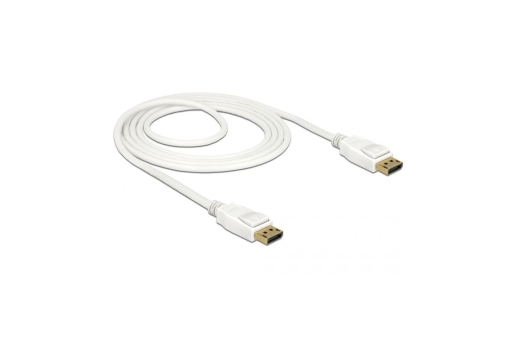 DELOCK Kabel DP 1.2 -> DP St/St 1.5m weiß 4K 60Hz