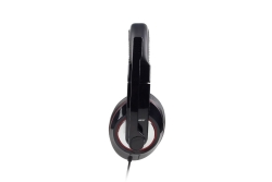 gembird Headset stereo schwarz/rot USB