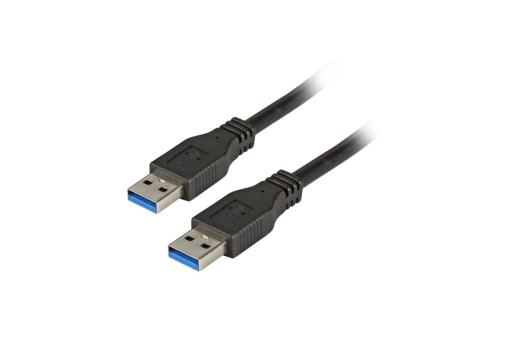 EFB USB3.0 Anschlusskabel A-A,St.-St.,1.8m,schwarz,Premium