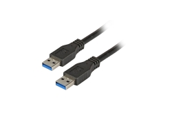 EFB USB3.0 Anschlusskabel A-A,St.-St.,1.8m,schwarz,Premium