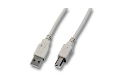 EFB USB2.0 Anschlusskabel A-B,St.-St.,1m,grau,Classic