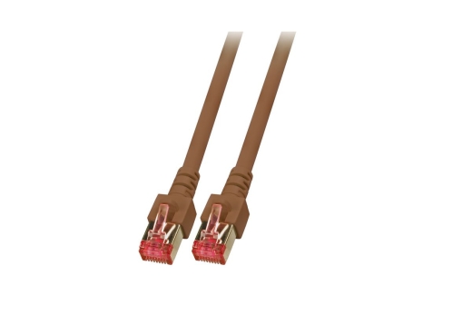 EFB RJ45 Patchkabel S/FTP Cat.6 LSZH 0.25m braun