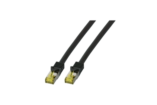 EFB RJ45 Patchk. S/FTP Cat.6A LSZH Cat.7 Rohk. 15.00m schwar
