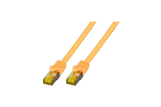 EFB RJ45 Patchk. S/FTP Cat.6A LSZH Cat.7 Rohk. 2.00m gelb