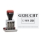 Datum-Plattenstempel - GEBUCHT + 4 mm Datum