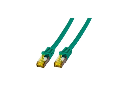 EFB RJ45 Patchk. S/FTP Cat6.A LSZH Cat.7 Rohk. 7.50m grün