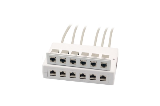 EFB Keystone Verteilerbox Aufputz 6/12 Port