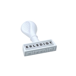 Stempel Text Erledigt - Abdruck 45 mm