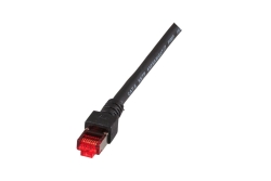 EFB RJ45 Patchkabel S/FTP Cat.6 LSZH 30.00m schwarz