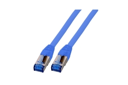 EFB RJ45 Patchk. S/FTP Cat.6A Cat7 TPE superflex 0.15m blau