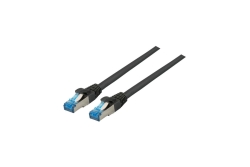 EFB RJ45 Patchk. S/FTP Cat.6A Cat7 TPE superflex 0.15m schw