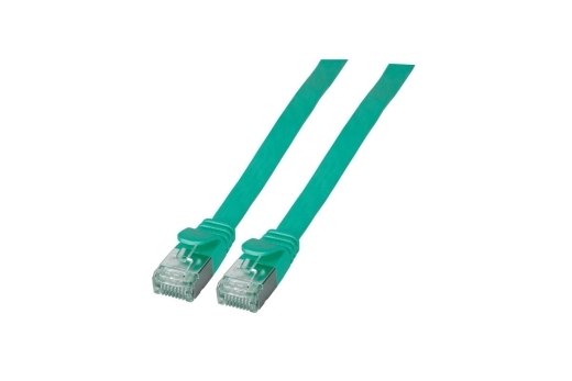 EFB RJ45 Flachpatchkabel U/FTP Cat.6A PVC 1.50m grün
