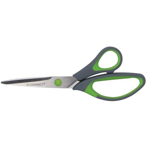 Schere Soft Grip 20 cm grau/grün