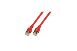 EFB RJ45 Patchkabel SF/UTP Cat.5e PVC CCA 15.00m rot