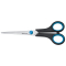Schere Easy Grip, rostfrei, gerade, symmetrisch, blau/schwarz, 18 cm