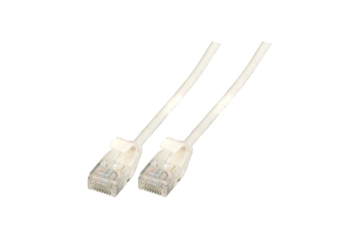 EFB RJ45 Patchk. U/UTP Cat.6A TPE 3,6mm ultrafl. 0.15m weiß