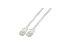 EFB RJ45 Flachpatchkabel U/UTP Cat.6A PVC 5.00m weiß