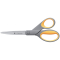 Schere Titanium Super, rostfrei, abgerundet, gerade, asymmetrisch, grau/gelb, 21cm