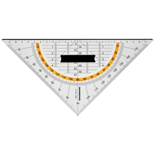 Geometrie-Dreieck - 250 mm, Schneidekante, Griff