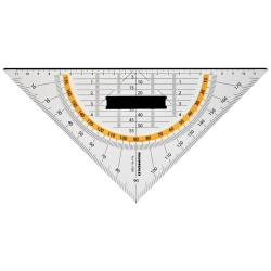 Geometrie-Dreieck - 250 mm, Schneidekante, Griff