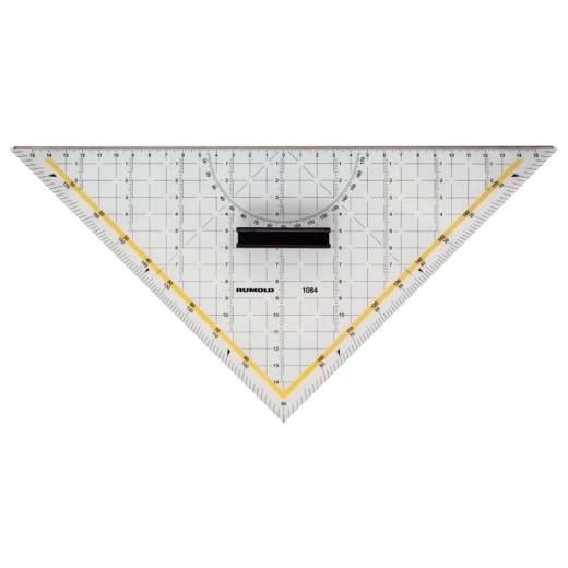 Geometrie-Dreieck - 320 mm, Schneidekante, Griff