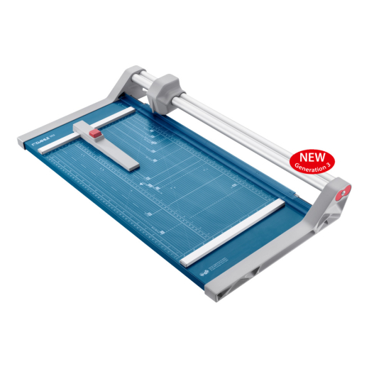 Rollen-Schneidemaschine 552 - Schnittlänge 510 mm, A3, mit doppelter Führungsstange, blau