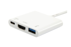Equip Dock 3-1 USB-C->HDMI,USB-A,60W USB-C 0.15m