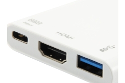 Equip Dock 3-1 USB-C->HDMI,USB-A,60W USB-C 0.15m