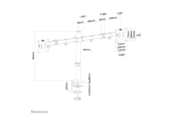 Neomounts TIS 10-32 2TFT 3Gelenke schw. Max.8KG