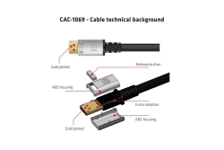 Club3D DisplayPort-Kabel 1.4 HBR3 32,4Gb/s 4m 8K60Hz St/St retail
