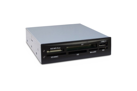 Inter-Tech Card Reader CI-02 USB 2.0 für gängige Speicherk.