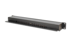 DIGITUS Patchpanel 1HE 16-Port Cat6 geschirmt schwarz