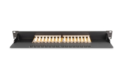 DIGITUS Patchpanel 1HE 16-Port Cat6 geschirmt schwarz