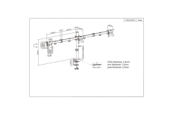 MANHATTAN Monitorarm für 3 Displays 13-32 bis 7kg pro Disp
