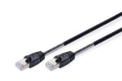 DIGITUS Patchkabel Cat6 S/FTP 2xRJ45 1.0m schwarz Outdoor