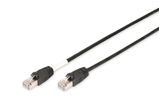 DIGITUS Patchkabel Cat6 S/FTP 2xRJ45 5.0m schwarz Outdoor