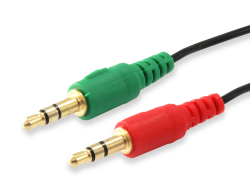 Equip Audiokabel Splitter 3.5mm->2x3.5mm Bu/St...
