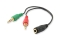 Equip Audiokabel Splitter 3.5mm->2x3.5mm Bu/St grün/rot Polybeutel