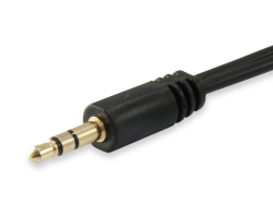 Equip Audiokabel Splitter 3.5mm->2x3.5mm St/Bu schwarz...